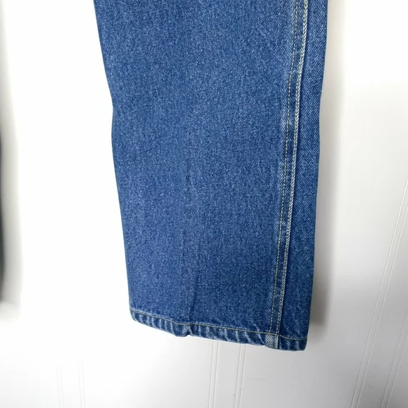 Tommy Hilfiger Blue Jeans Womens Size 9 Cargo Straight Leg Knee Patches - Picture 2 of 14